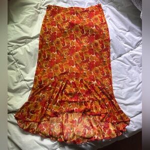 Y2K Fairy hem Midi skirt